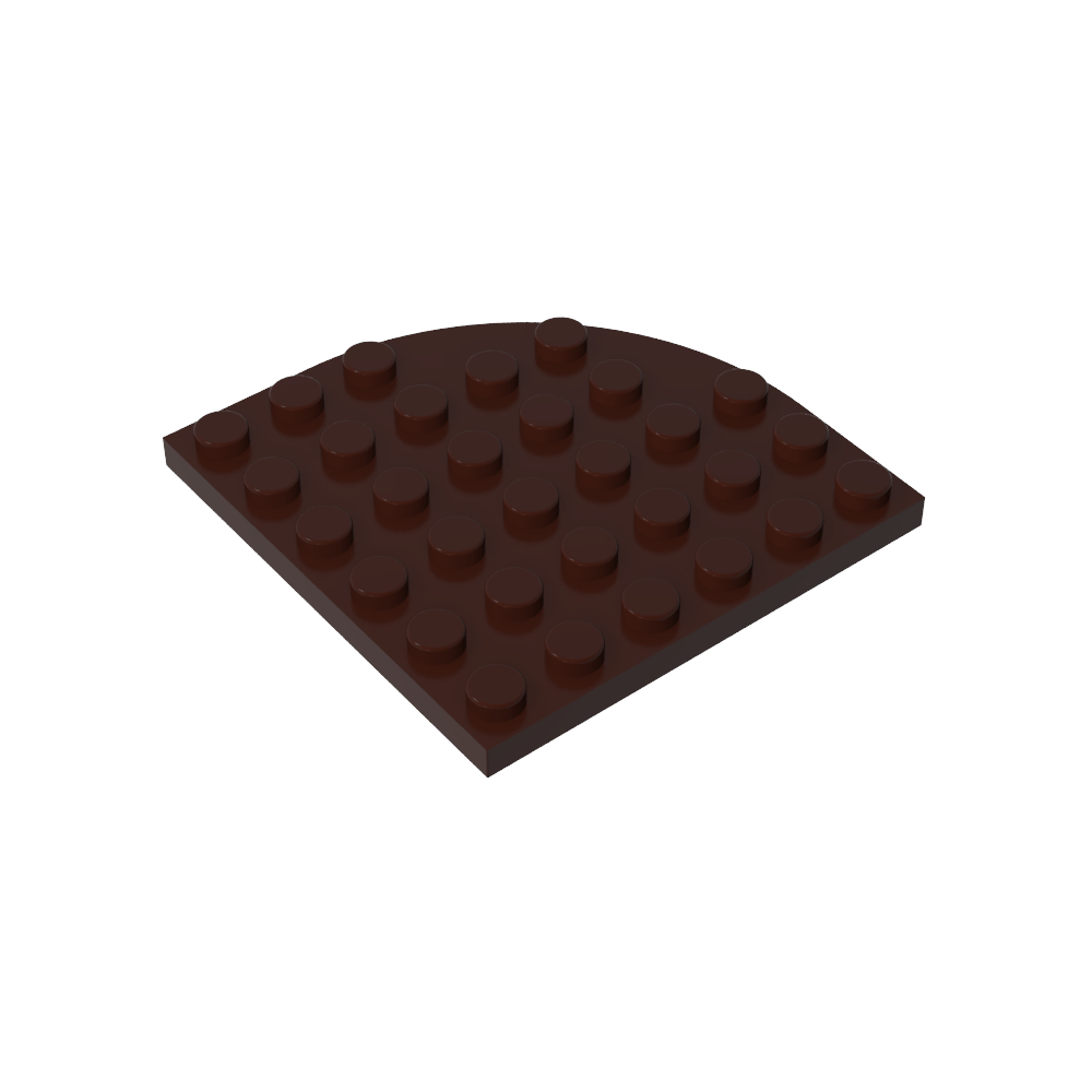 Placa de esquina redonda 6 x 6-MyGobricksEs