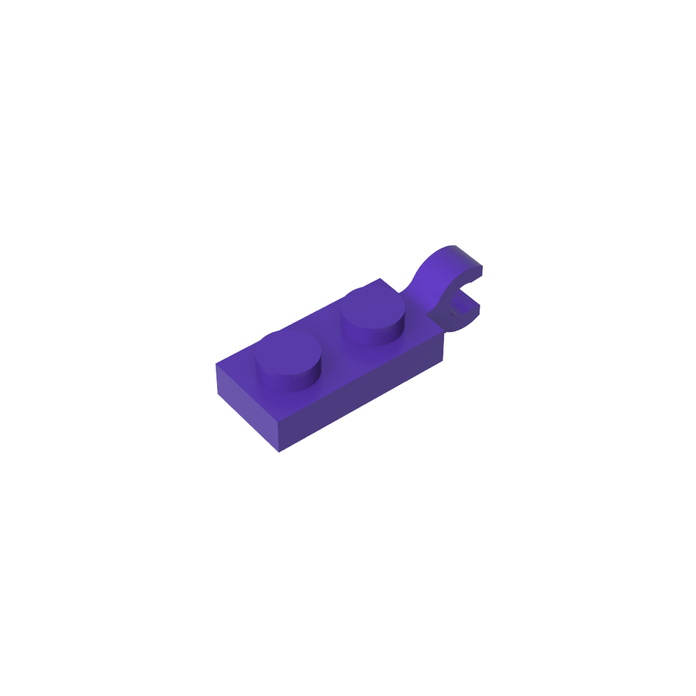 Placa Especial 1 x 2 con Clip Horizontal en el Extremo-MyGobricksEs