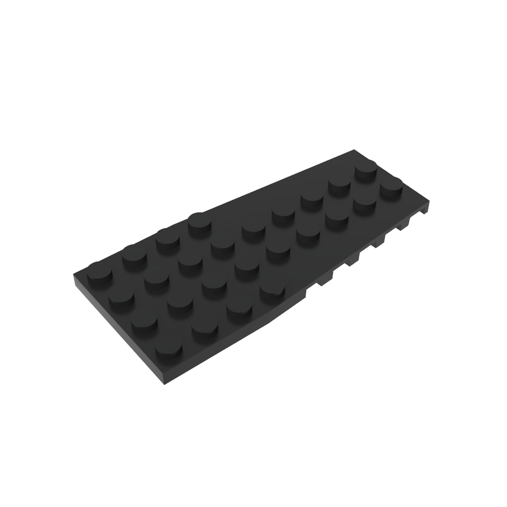 Placa de cuña de 4 x 9 con muescas para pernos-MyGobricksEs