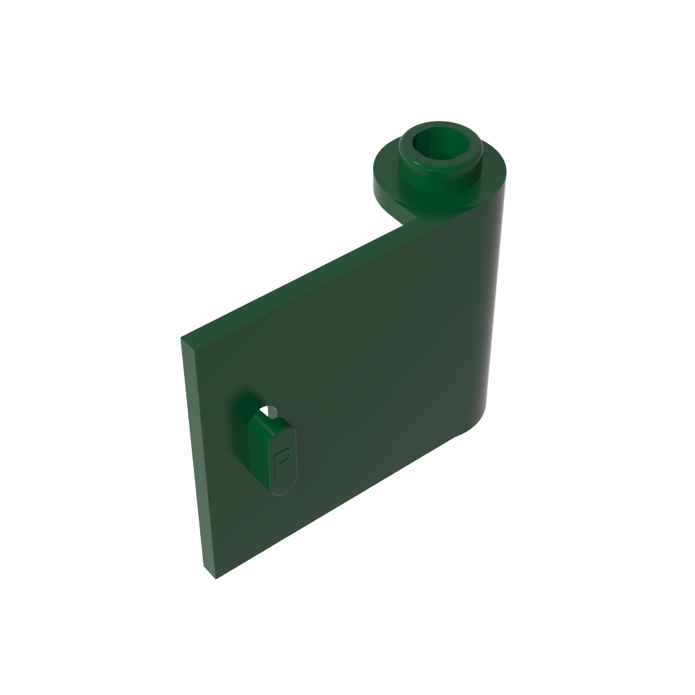 Puerta 1 x 3 x 2 Derecha - Abierta entre la bisagra superior e inferior-MyGobricksEs