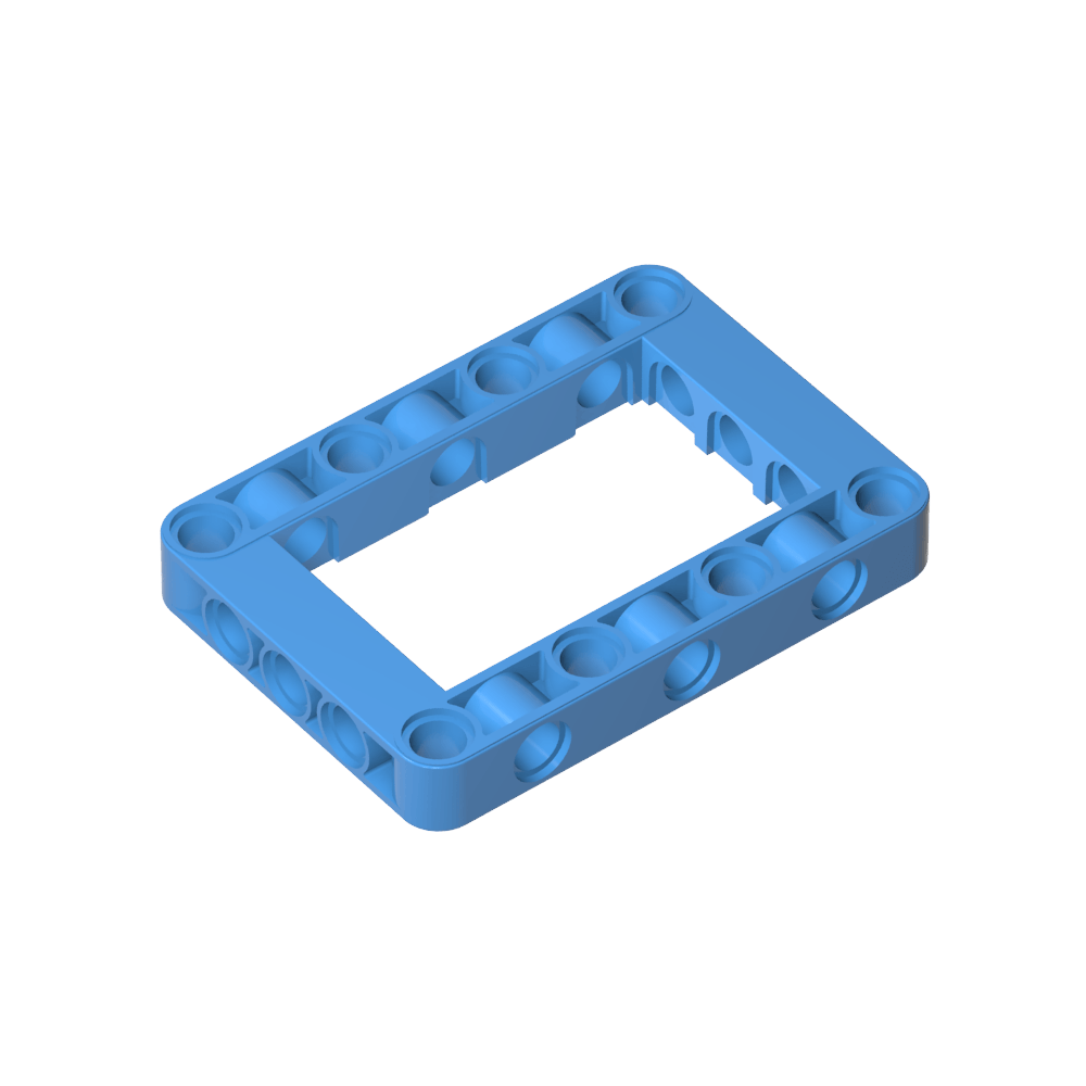 Marco de viga técnica de 5 x 7 con centro abierto y grueso-MyGobricksEs
