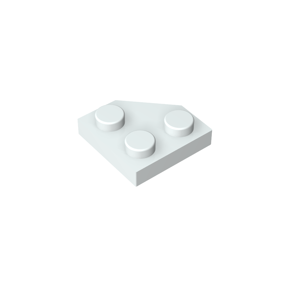 Placa de cuña de 2 x 2 con esquinas cortadas-MyGobricksEs