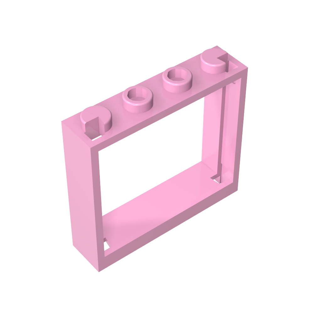 Ventana 1 x 4 x 3 sin pestañas de persiana-MyGobricksEs