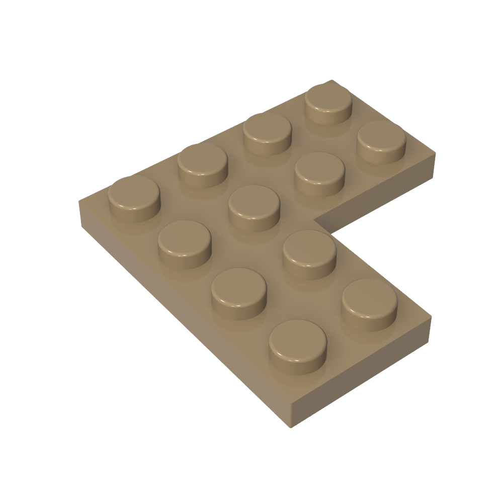 Placa 4 x 4 Esquina-MyGobricksEs