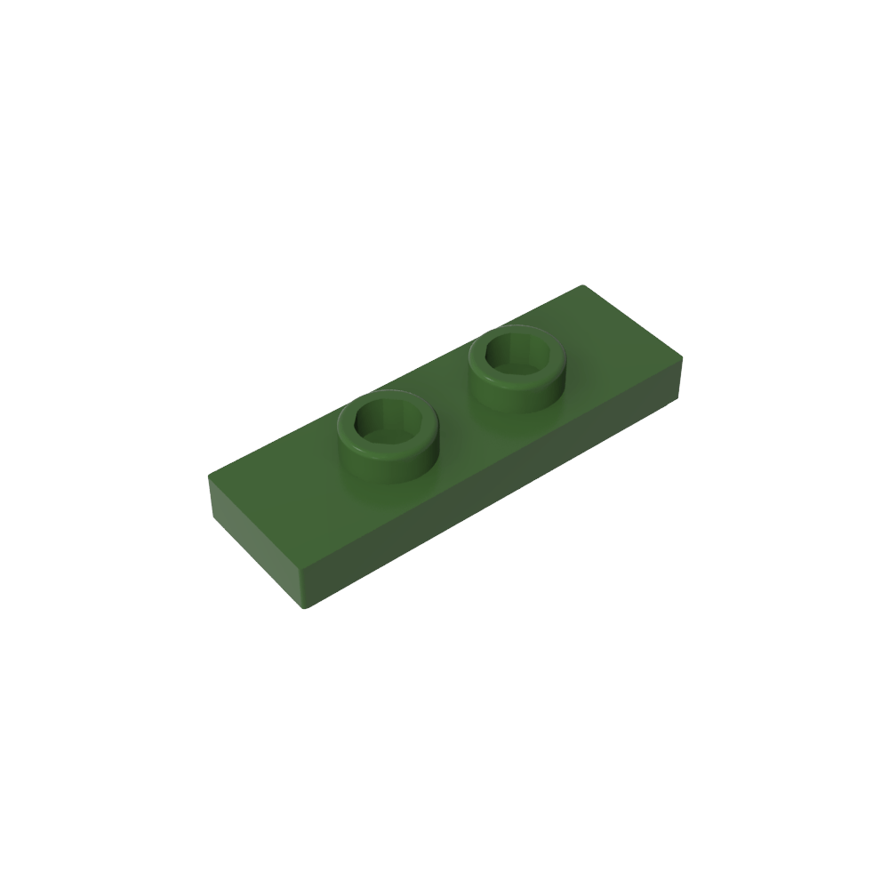 Placa especial 1 x 3 con 2 pernos con ranura y soporte interior para pernos (puente)-MyGobricksEs