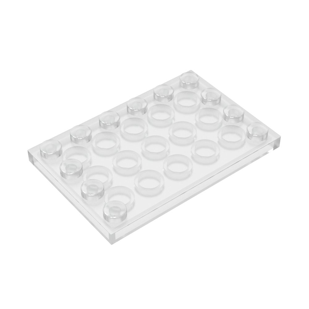 Placa especial 4 x 6 con tacos en 3 bordes-MyGobricksEs