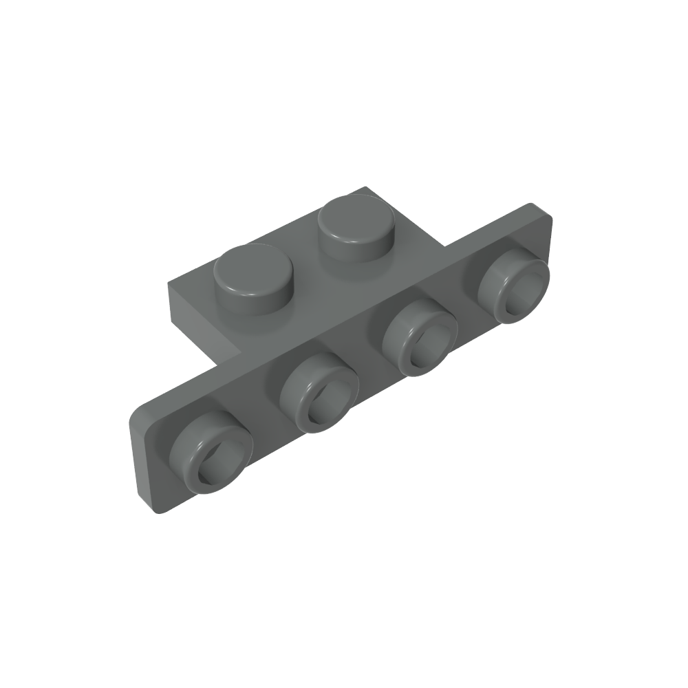 Soporte 1 x 2 - 1 x 4 [Esquinas redondeadas]-MyGobricksEs