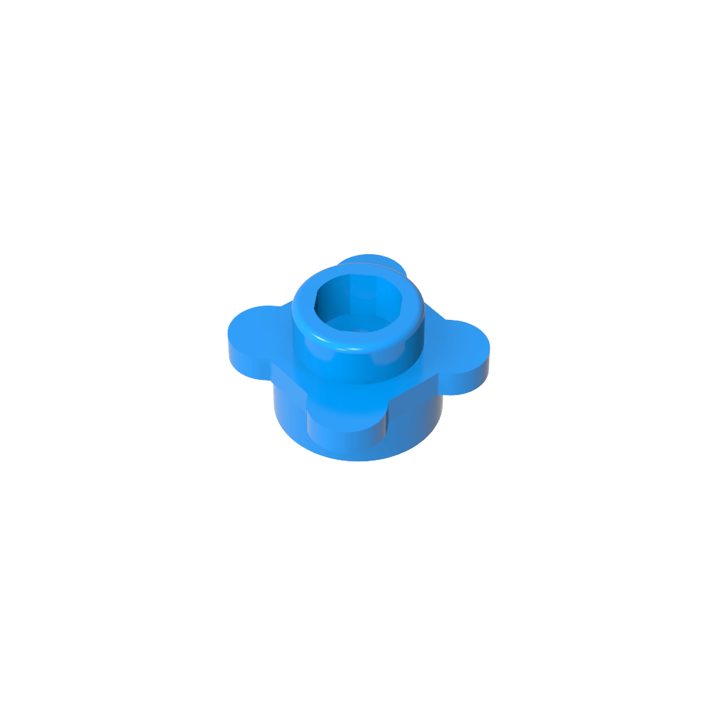Planta, Flor, Plato Redondo 1 x 1 con 4 Pétalos-MyGobricksEs