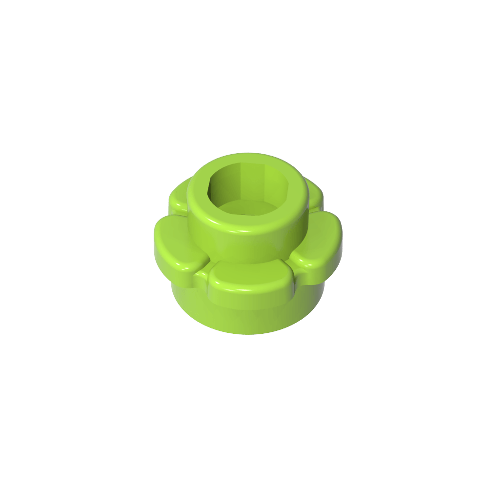 Planta, Flor, Plato Redondo 1 x 1 con 5 Pétalos-MyGobricksEs
