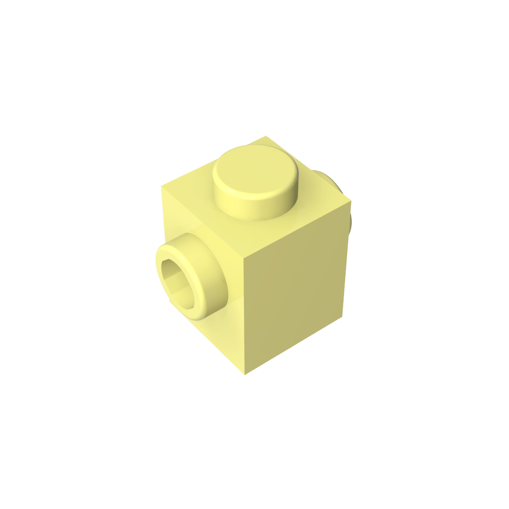 Ladrillo especial 1 x 1 con tacos en 2 lados-MyGobricksEs
