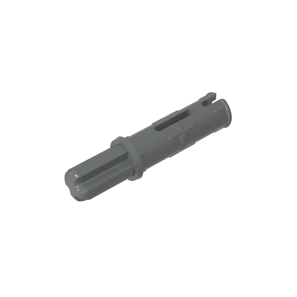 Pasador de eje Technic 3L con crestas de fricción longitudinales y eje 1L-MyGobricksEs