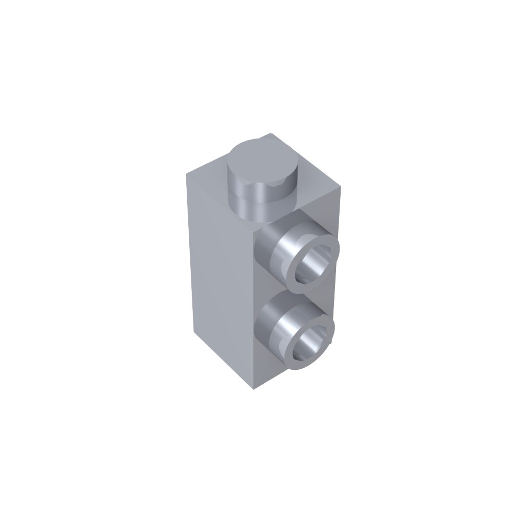 Ladrillo especial 1 x 1 x 1 2/3 con montantes en 1 lado-MyGobricksEs