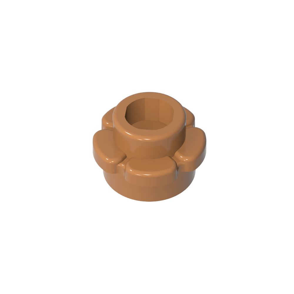 Planta, Flor, Plato Redondo 1 x 1 con 5 Pétalos-MyGobricksEs