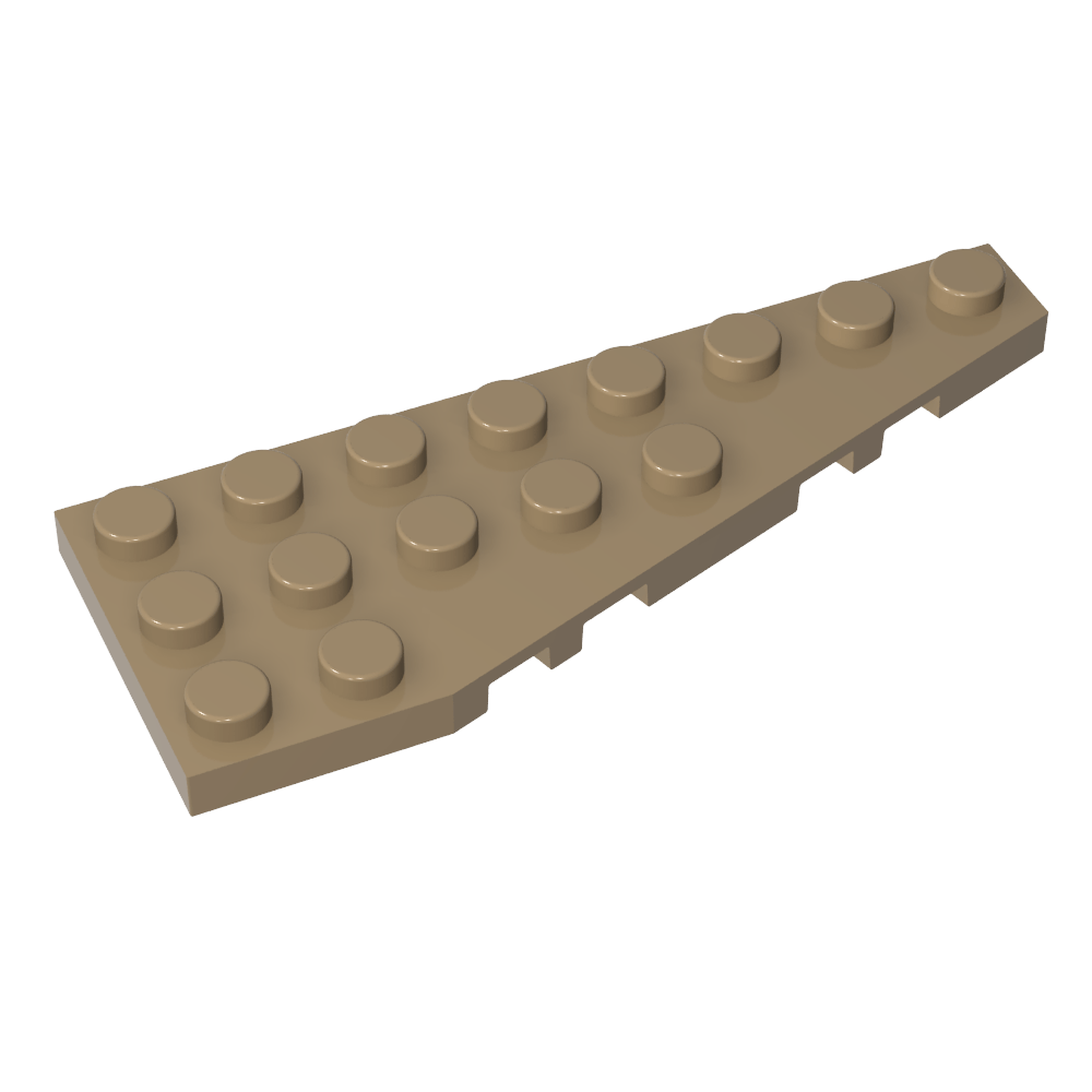 Placa de cuña 8 x 3 derecha-MyGobricksEs
