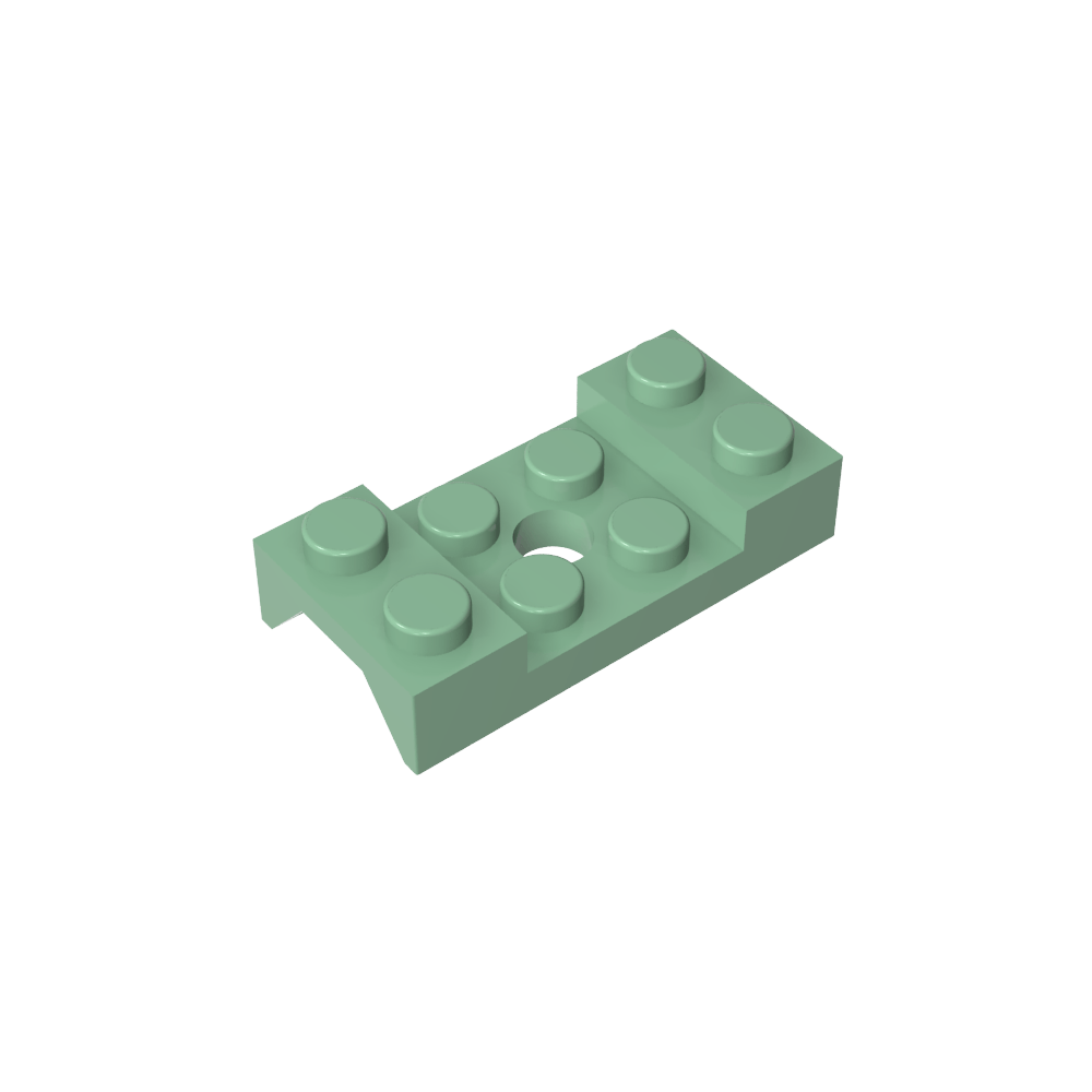 Paso de rueda, guardabarros 2 x 4 tachonado con orificio-MyGobricksEs