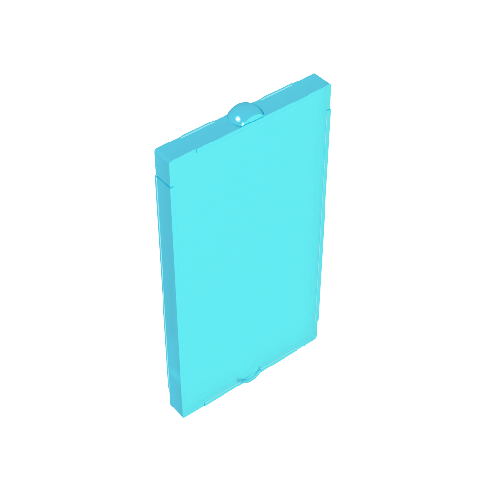 Vidrio para ventana 1 x 2 x 3 Frente plano-MyGobricksEs