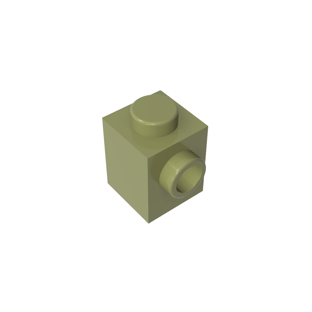 Ladrillo especial 1 x 1 con perno en 1 lado-MyGobricksEs