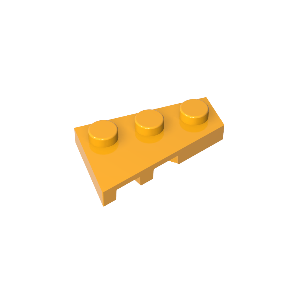 Placa de cuña 3 x 2 derecha-MyGobricksEs