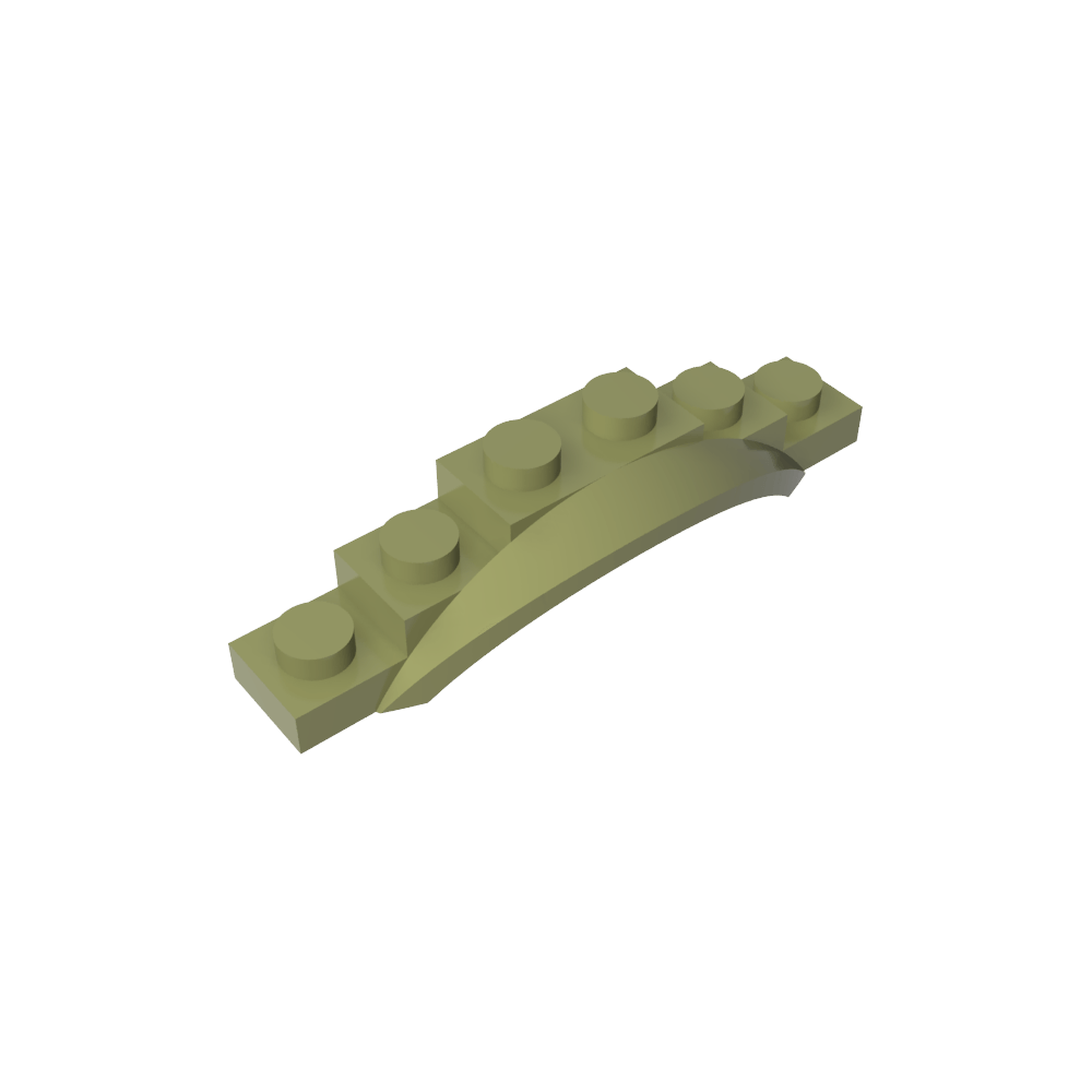 Paso de rueda, guardabarros, 1 1/2 x 6 x 1 [Arco extendido]-MyGobricksEs