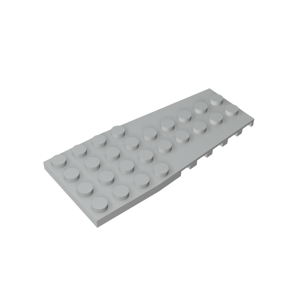 Placa de cuña de 4 x 9 con muescas para pernos-MyGobricksEs