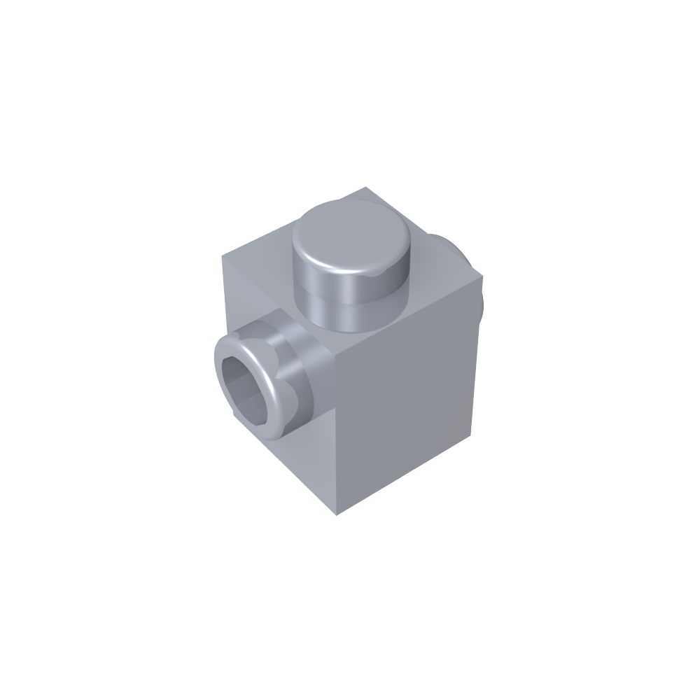 Ladrillo especial 1 x 1 con tacos en 2 lados-MyGobricksEs