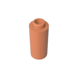 Ladrillo redondo 1 x 1 x 1 2/3-MyGobricksEs
