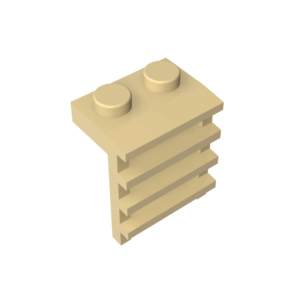 Placa Especial 1 x 2 con Escalera-MyGobricksEs