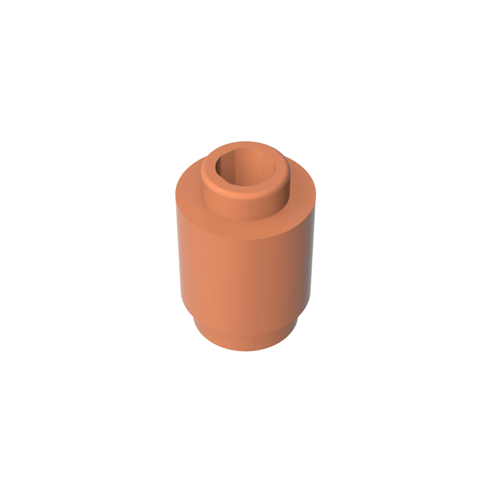Ladrillo redondo 1 x 1 perno abierto-MyGobricksEs
