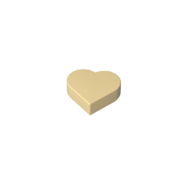 Azulejo 1 x 1 Corazón-MyGobricksEs