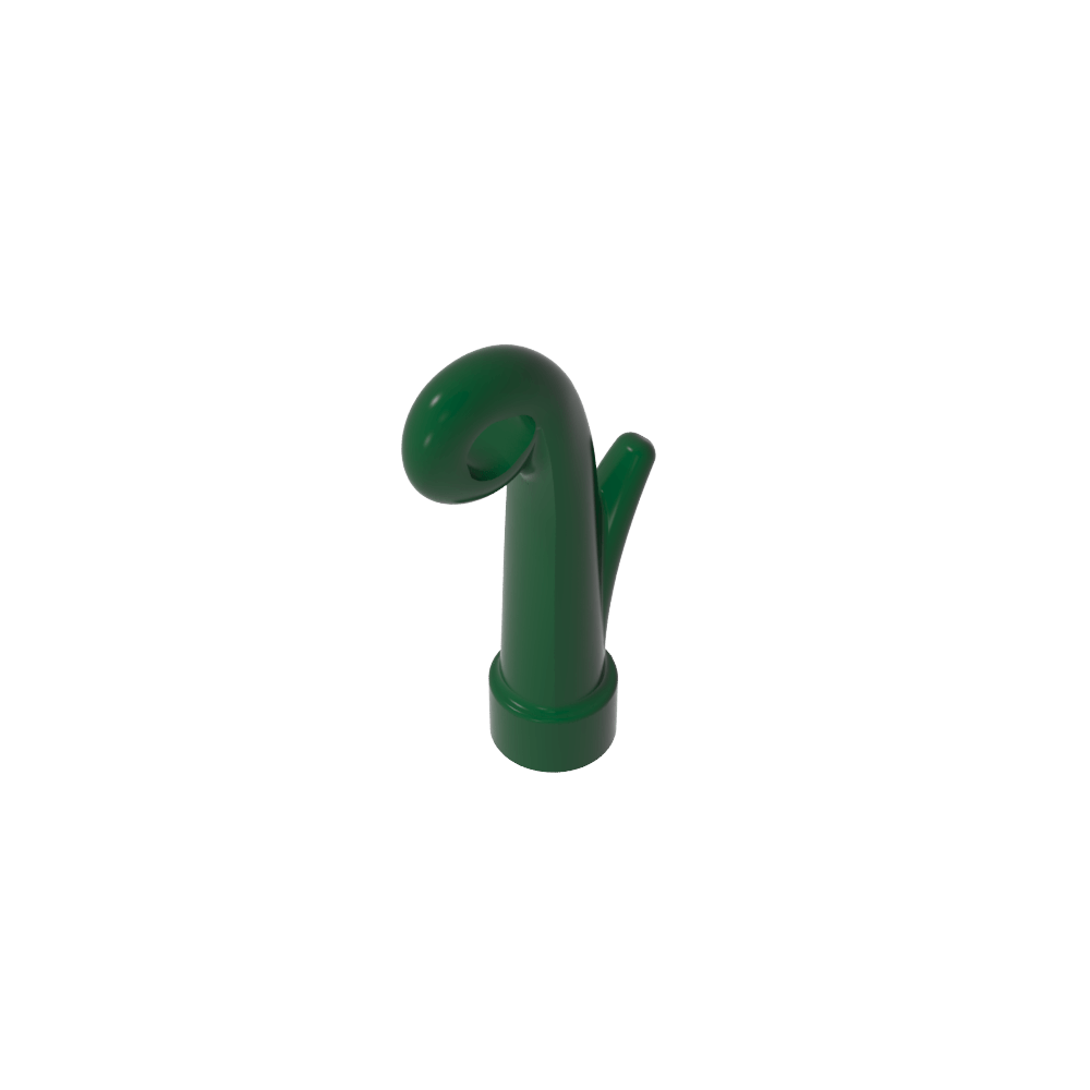 Planta, tallo de hierba con agujero para barra [3,2 mm]-MyGobricksEs