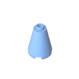 Cono 2 x 2 x 2 con perno abierto bloqueado-MyGobricksEs