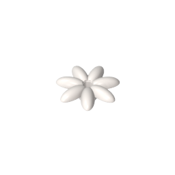 Planta, Kit de accesorios para exterior, Flor con 7 pétalos finos y alfiler-MyGobricksEs