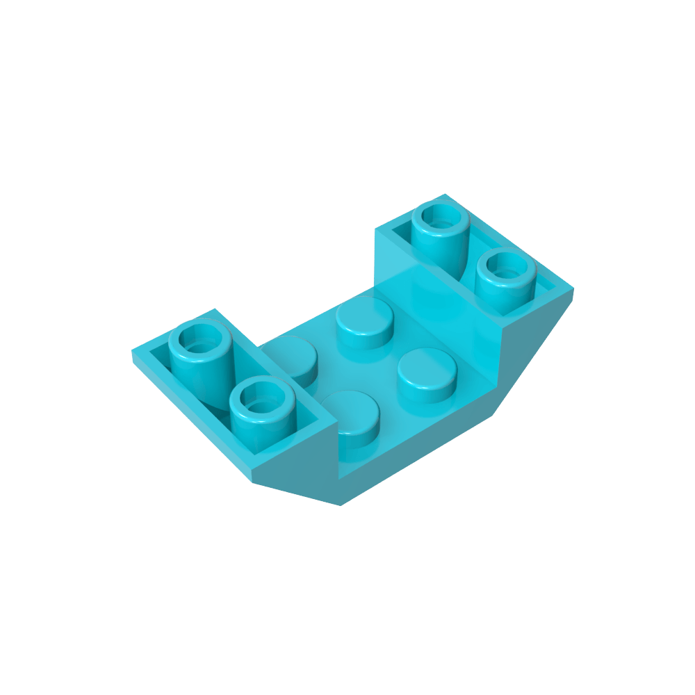 Pendiente Invertida 45° 4 x 2 Doble-MyGobricksEs