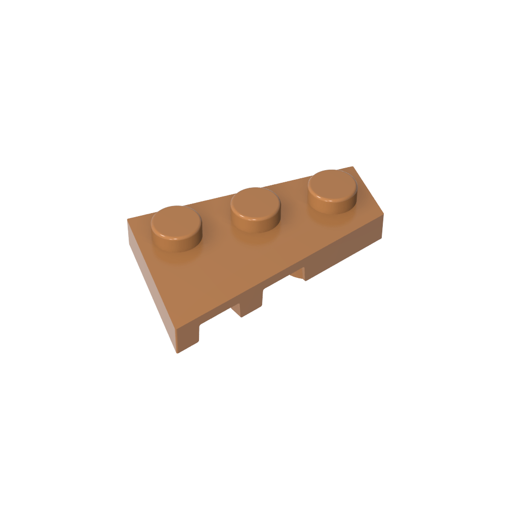 Placa de cuña 3 x 2 derecha-MyGobricksEs