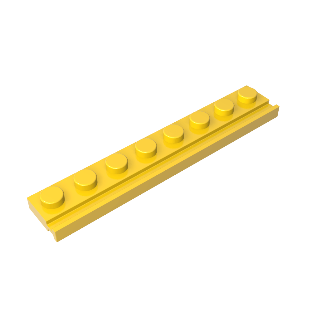 Placa especial 1 x 8 con riel para puerta-MyGobricksEs