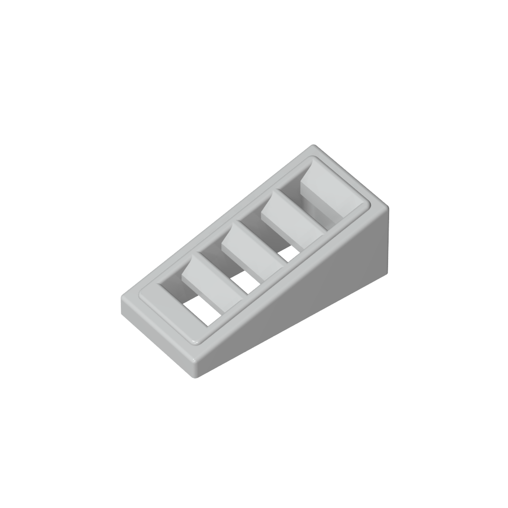 Pendiente 18° 2 x 1 x 2/3 con 4 ranuras-MyGobricksEs