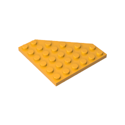 Placa de cuña de 6 x 6 esquinas cortadas-MyGobricksEs