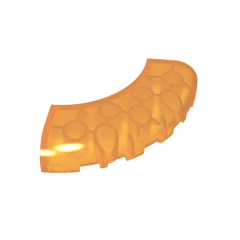 Esquina redonda de ladrillo de 5 x 5 x 1 con recortes inferiores [sin montantes] [arco de 1/4]-MyGobricksEs