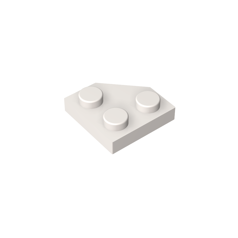 Placa de cuña de 2 x 2 con esquinas cortadas-MyGobricksEs