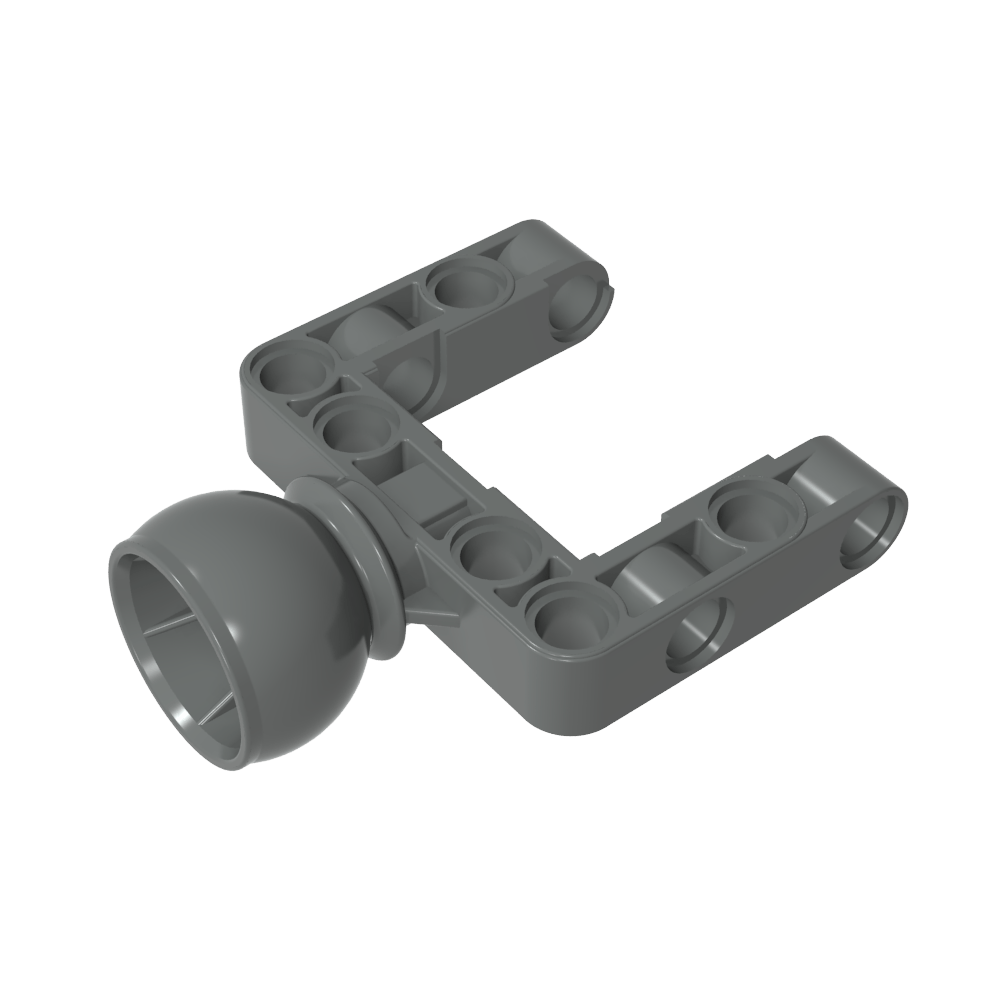 Rótula de dirección Technic grande abierta con marco de pivote en forma de C-MyGobricksEs