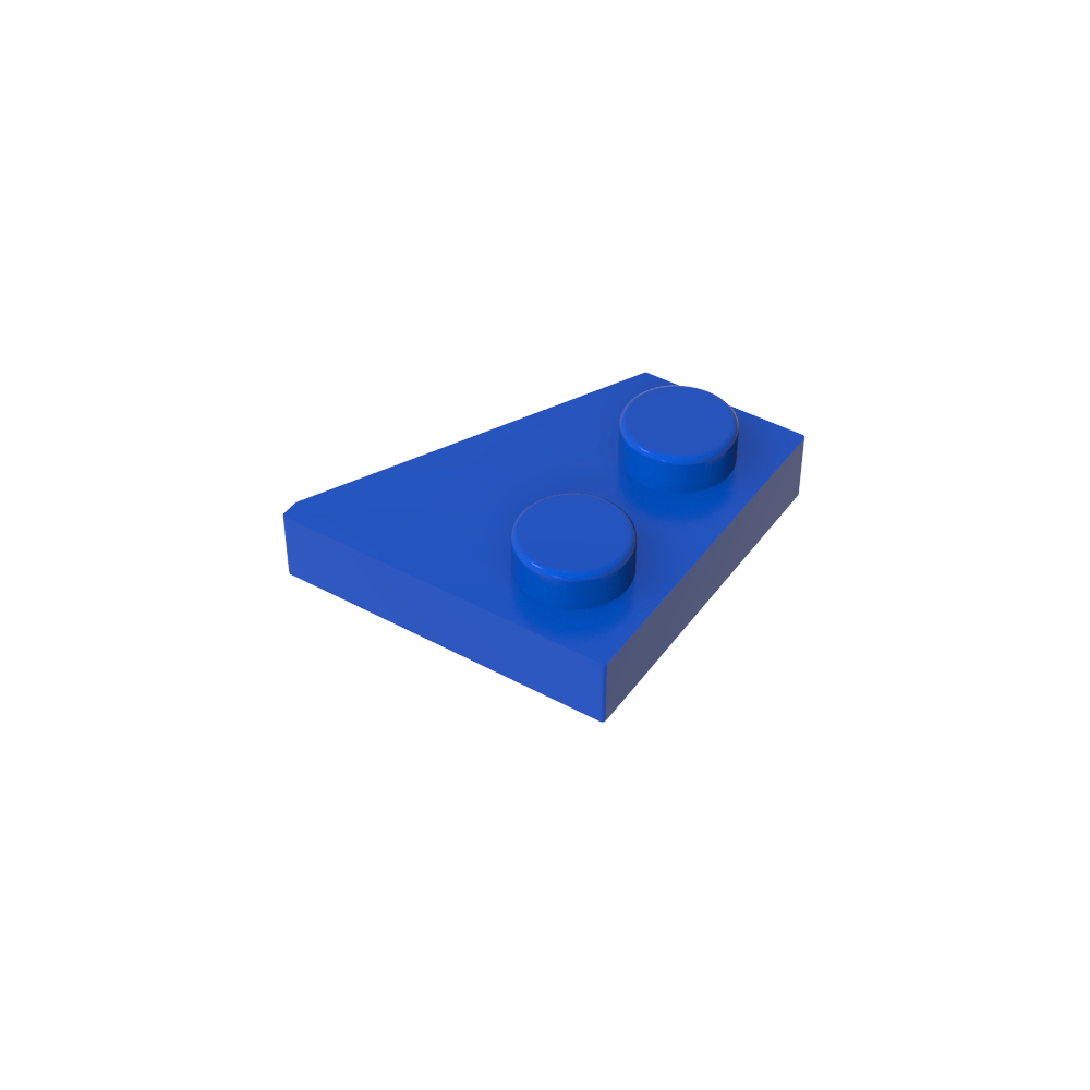 Placa de cuña 2 x 2 izquierda-MyGobricksEs