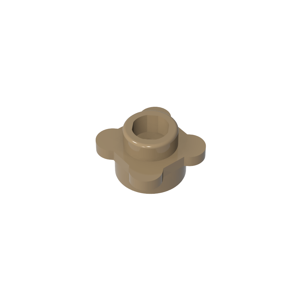 Planta, Flor, Plato Redondo 1 x 1 con 4 Pétalos-MyGobricksEs