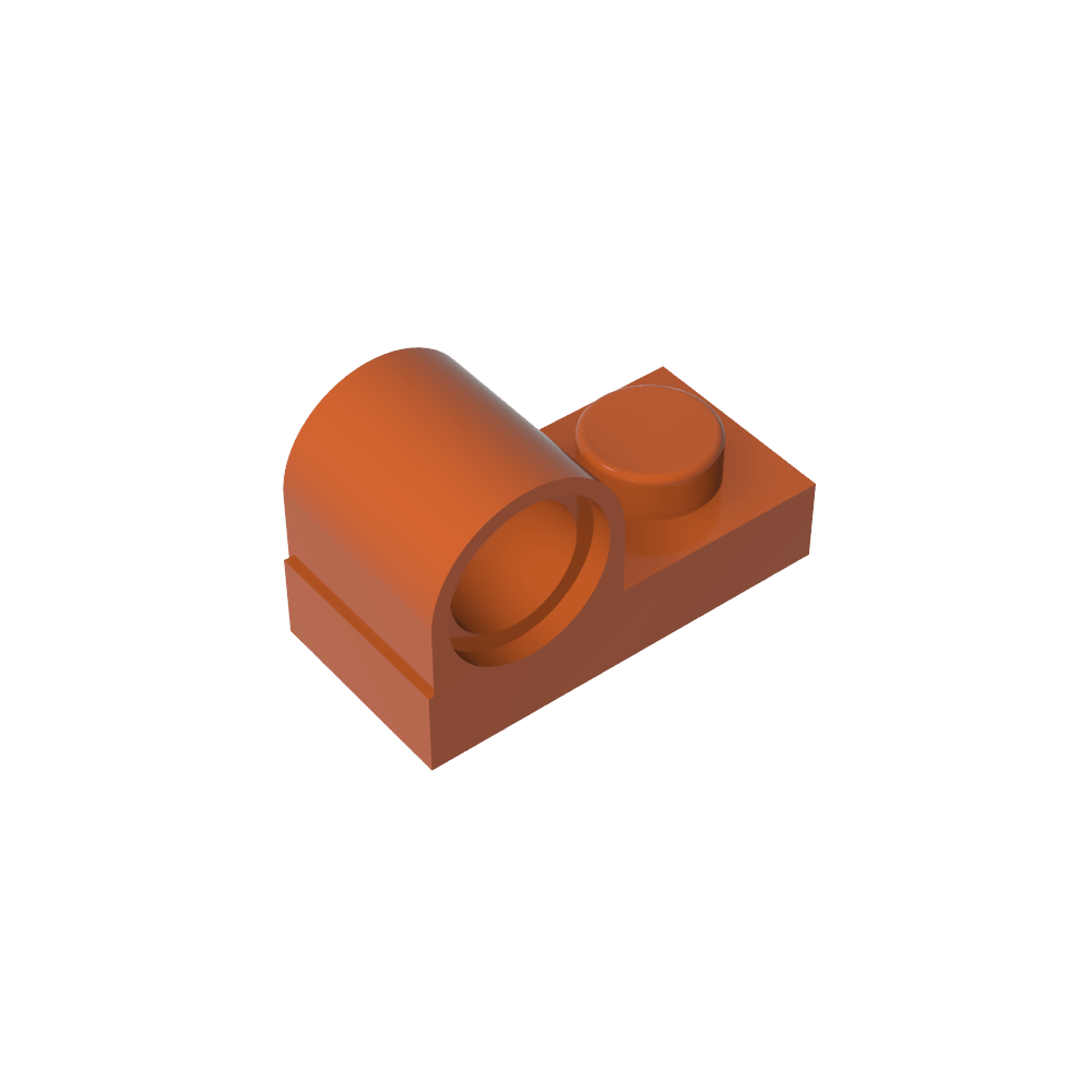 Placa especial 1 x 2 con orificio para pasador en la parte superior-MyGobricksEs