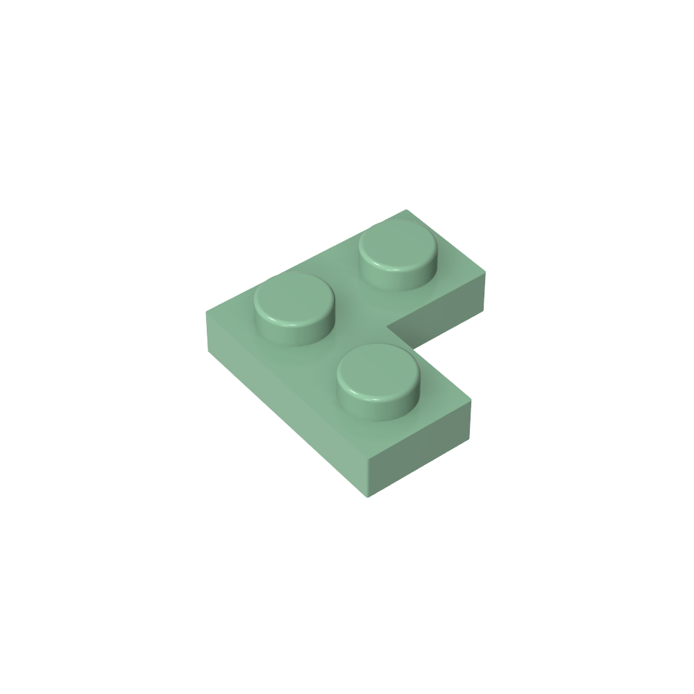 Placa 2 x 2 Esquina-MyGobricksEs