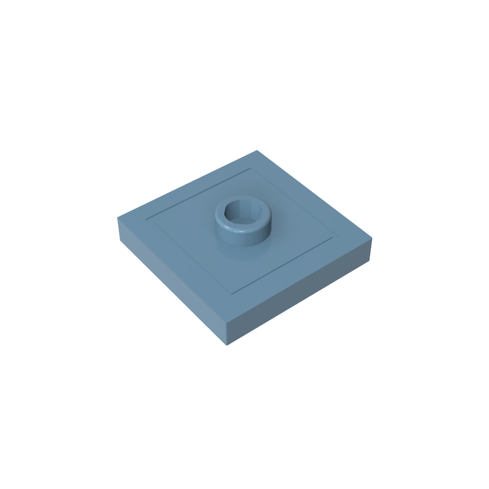 Placa especial 2 x 2 con ranura y perno central (puente)-MyGobricksEs