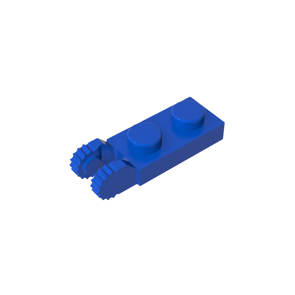 Placa de bisagra 1 x 2 con bloqueo con 2 dedos en el extremo, con ranura-MyGobricksEs