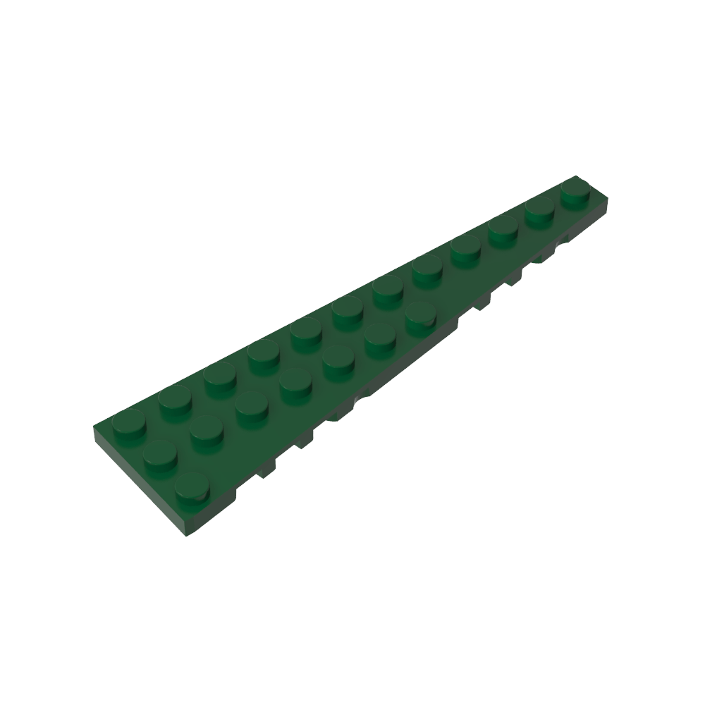 Placa de cuña 12 x 3 izquierda-MyGobricksEs