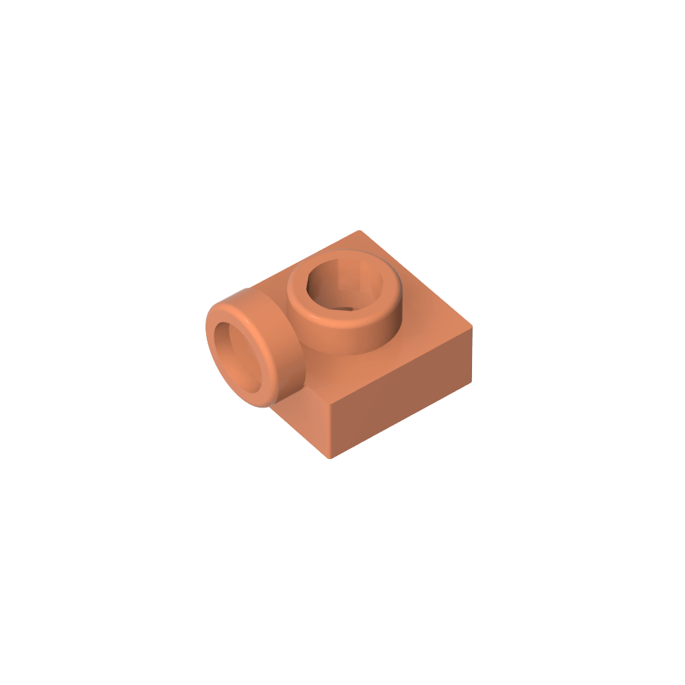 Placa especial 1 x 1 con tacos en el lateral-MyGobricksEs