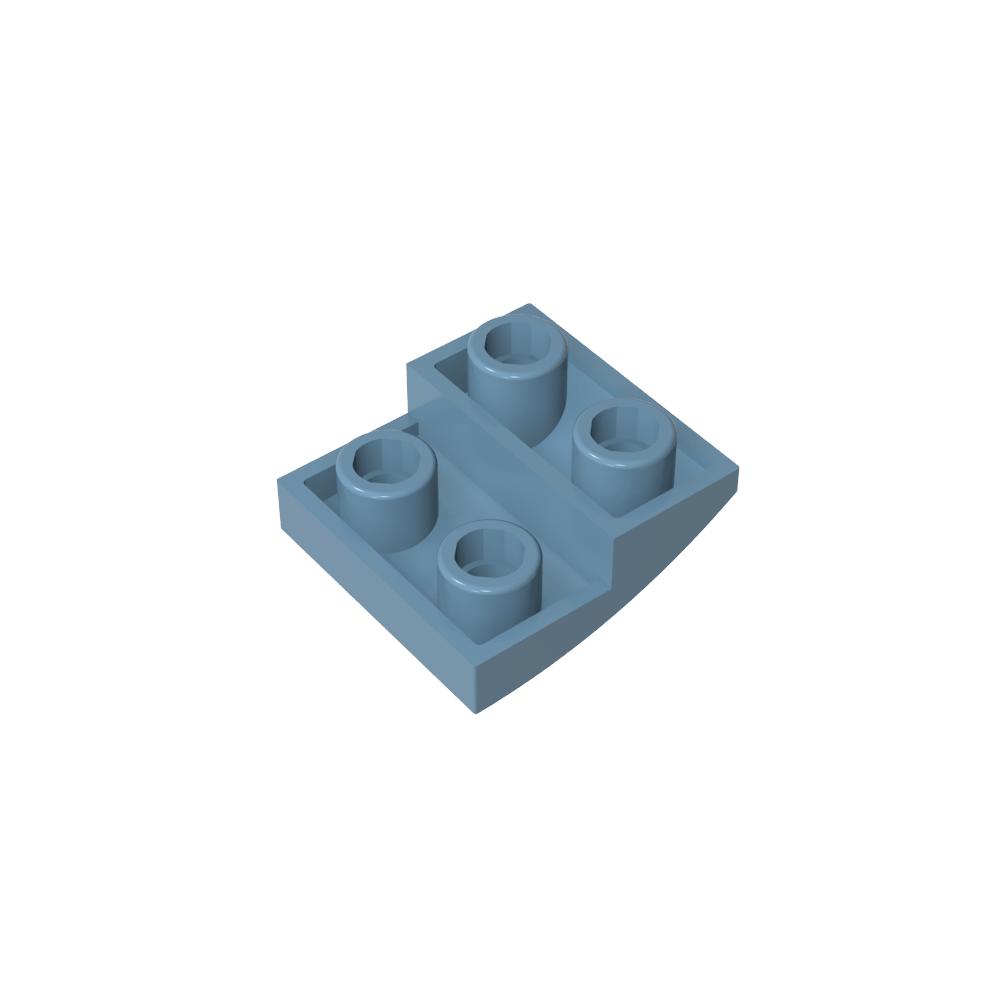 Pendiente Curva 2 x 2 Invertida-MyGobricksEs