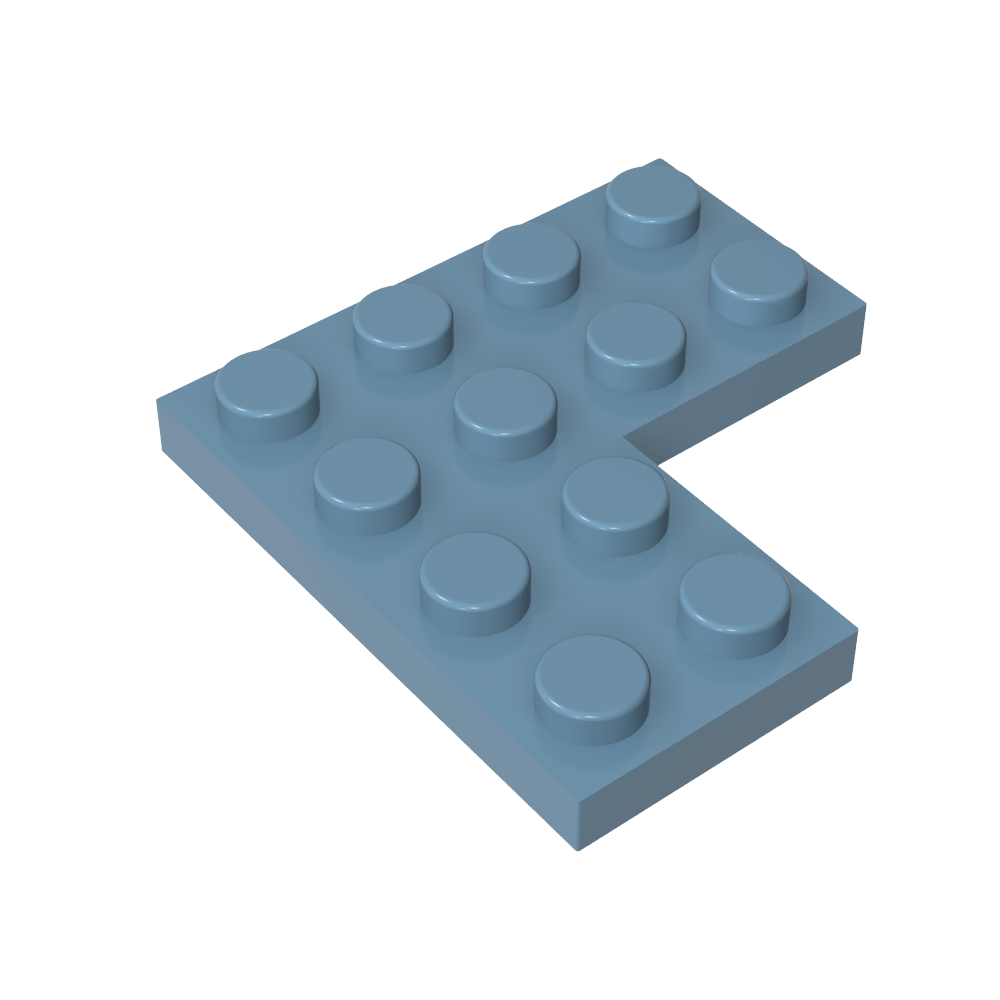 Placa 4 x 4 Esquina-MyGobricksEs